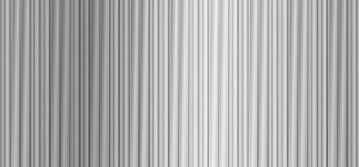 Fototapeta premium Ribbed glass texture with gentle gray frosted waves creates a refined fluted-panel effect. Minimal vector style includes subtle embossed detailing, ideal for acrylic or polycarbonate surface designs.