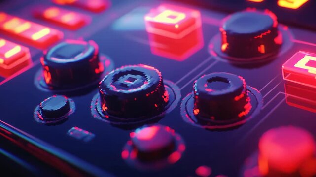Red and Black Video Game Controller