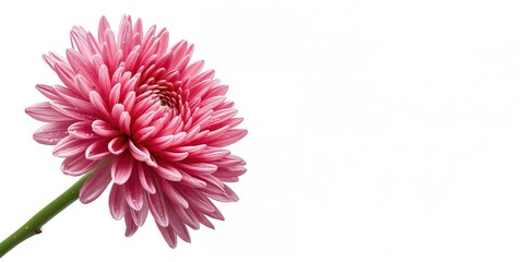 Blooming flower branch isolated on white, suitable for floral pattern backgrounds or decorative layouts