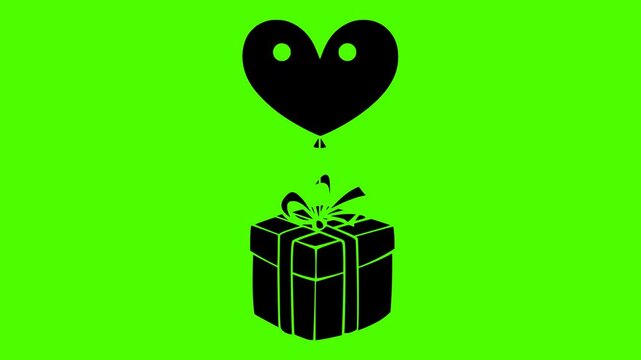 balloon illustration celebration silhouette videp logo green icon screen outline party background ballon birthday holiday decoration anniversary gift festive shape invitation vector graphic background