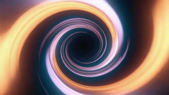 A spiral with a hole in the middle