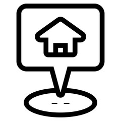 home address location icon
