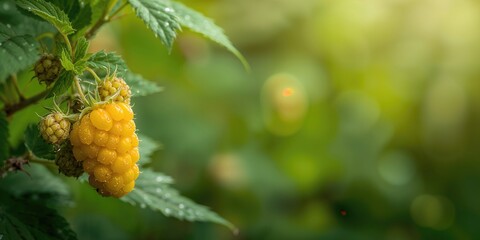 Vibrant red flower blooming in nature macro photography lush green background, emphasizing natural beauty