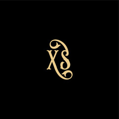 XS letter initial royal concept Barock style design monogram modern logo