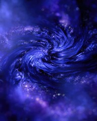 Abstract Cosmic Spiral Galaxy Background