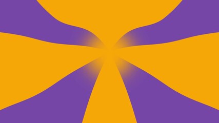 Slow moving striped wave lines warp 2D animated gradient backdrop motion graphics dynamic abstract shapes geometric patterns and visual effects twisting design overlay colours orange and royal purple - Powered by Adobe