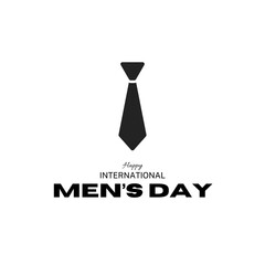 International Men's Day. Men's day 19 November. Vector illustration of International Men's Day. For a poster or banner and greeting card.