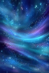 Abstract Cosmic Background With Colorful Nebula
