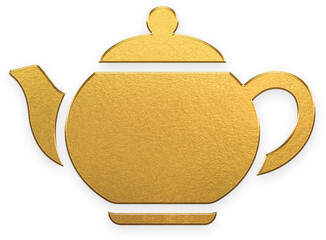 Golden Teapot illustration for Lunar New Year 2026 Tea Culture