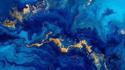 Generative AI- blue water background