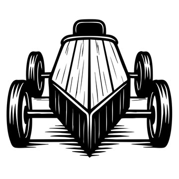 wooden soapbox derby vehicle