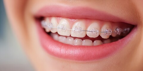 Fototapeta premium Transforming Smiles with Confidence A Journey to Beautiful Teeth Through Modern Orthodontics