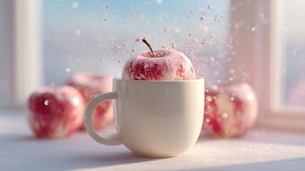 Apple Delight: A Cupful of Festive Cheer for a Cozy Winter Season
