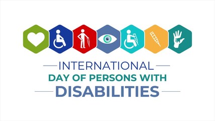 A video animation based on the theme of International Day of Persons with Disabilities promotes inclusion, accessibility, and equal rights for people of all abilities.
