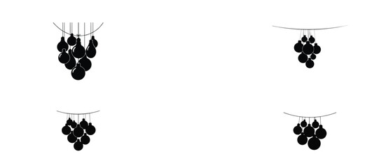 bulbs 1 decorative bulb vector art for holiday use this simple design shows the shape in a clean and easy style for holiday artwork and seasonal use with a soft look