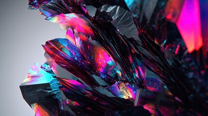 Abstract Colorful Geometric Crystal Design