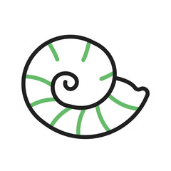 Spiral Shell icon vector image. Suitable for mobile apps, web apps and print media.