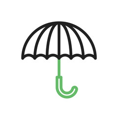 Umbrella with Rain Drops icon vector image. Suitable for mobile apps, web apps and print media.