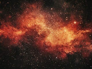 Naklejka premium Abstract grunge texture background with dust and scratches, night sky, dark red and black colors, grainy film effect.