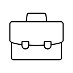 Classic Business Bag Icon highlighting a Briefcase used for Office Materials and Professional Tools