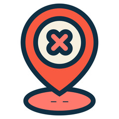 error trouble location icon