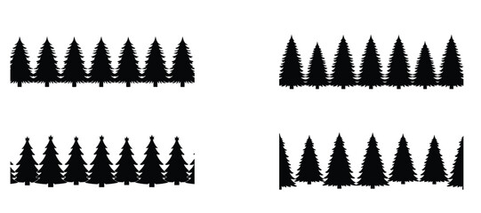 christmas tree silhouette 4 evergreen tree shape made for winter holiday theme this simple design shows the shape in a clean and easy style for holiday artwork and seasonal use with a soft look