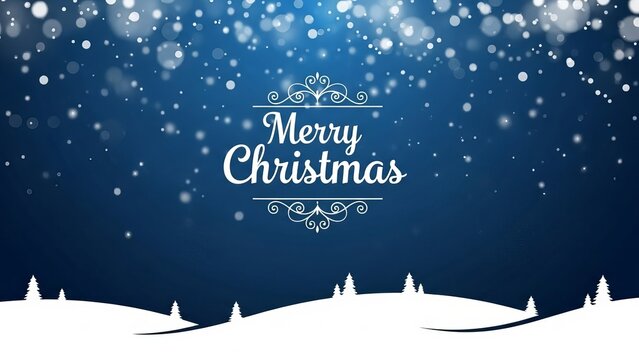 A cartoon landscape featuring snow covered mountains and evergreen trees under a cloudy blue sky - Powered by Adobe