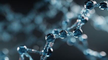 Abstract representation of connected spheres symbolizing scientific linkage