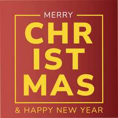 Beautiful and elegant vector template design, Merry Christmas party and welcome banner poster and card, isolated on dark red background, 