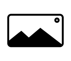 JPEG image or gallery album sign on a white background