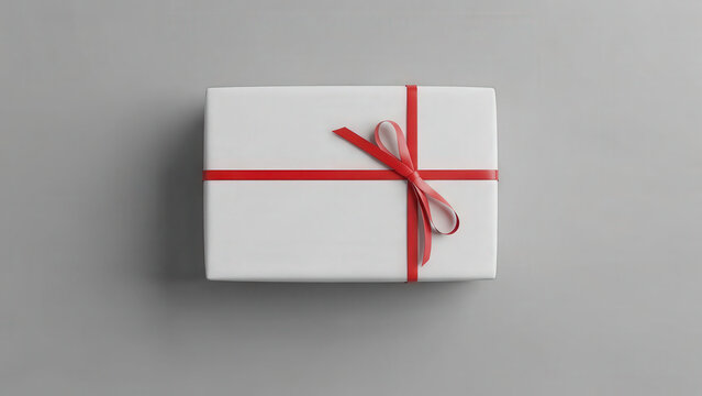 gift box with red ribbon