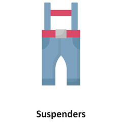 Suspenders Vector icon which can easily modify or edit