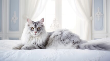 Luxurious Maine Coon Cat