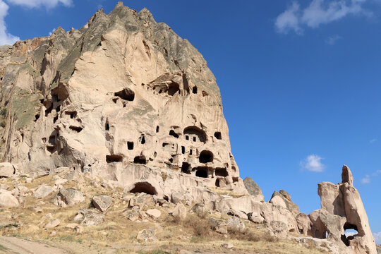 Unique geological formations in Cappadocia in Central Anatolia Selime Aksaray T&uuml;rkiye
