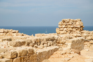 stone wall in the sea
