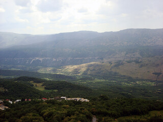 Fototapeta premium view from the top of the hill