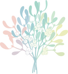 abstract tree with flowers