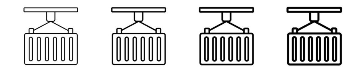 Container  Icon Set Different Style Collection
