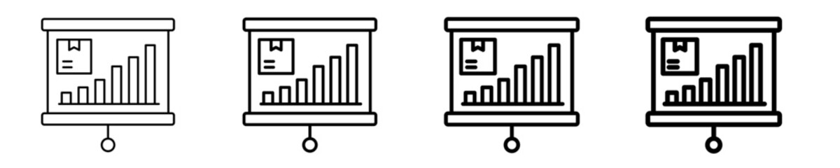 Statistics  Icon Set Different Style Collection
