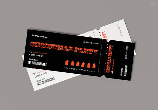 Christmas Event Tiket Layout