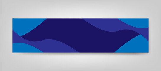 blue abstract background linkedin cover template