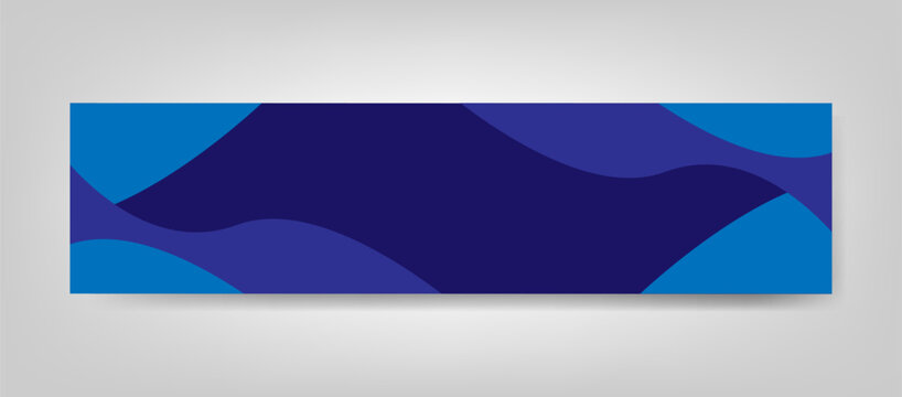 blue abstract background linkedin cover template