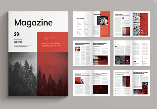 Life Style Print Magazine Layout