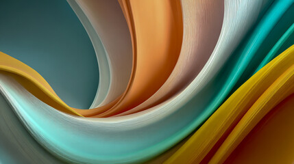 Abstract background with swirls of color in the shape of waves, creating an elegant and artistic composition.