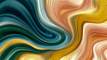 Fototapeta premium Abstract background with swirls of color in the shape of waves, creating an elegant and artistic composition.