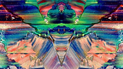 Abstract art background . Hand painting artwork on canvas .