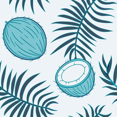 Mixed flower leaf and fruits pattern