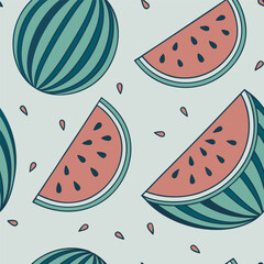 Mixed flower leaf and fruits pattern