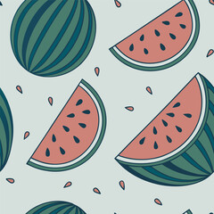 Mixed flower leaf and fruits pattern