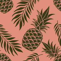 Mixed flower leaf and fruits pattern